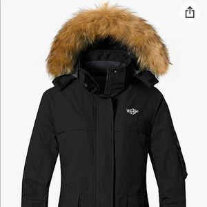 WANTDO womens waterproof ski jacket